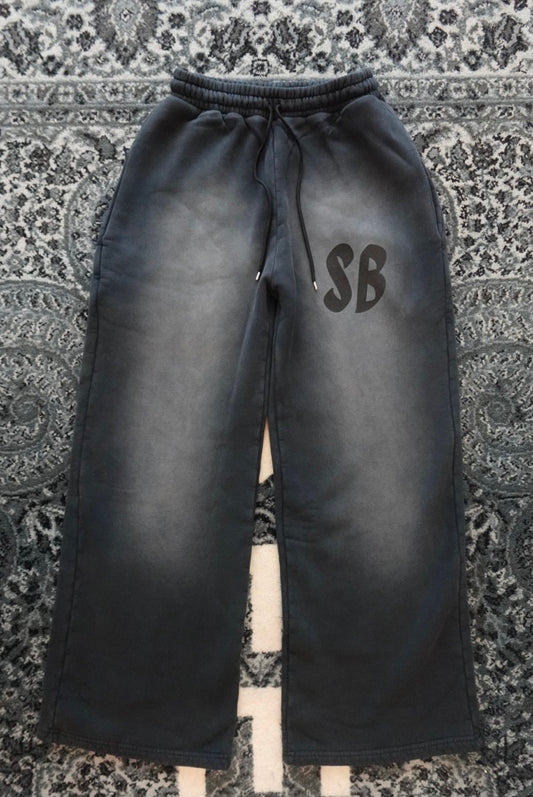 JEEPNEY WIDE LEG SWEATPANTS - VINTAGE BLACK