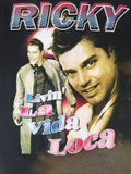 1999 Ricky Martin 'Livin La Vida Loca' Rap Tee - S DEADSTOCK