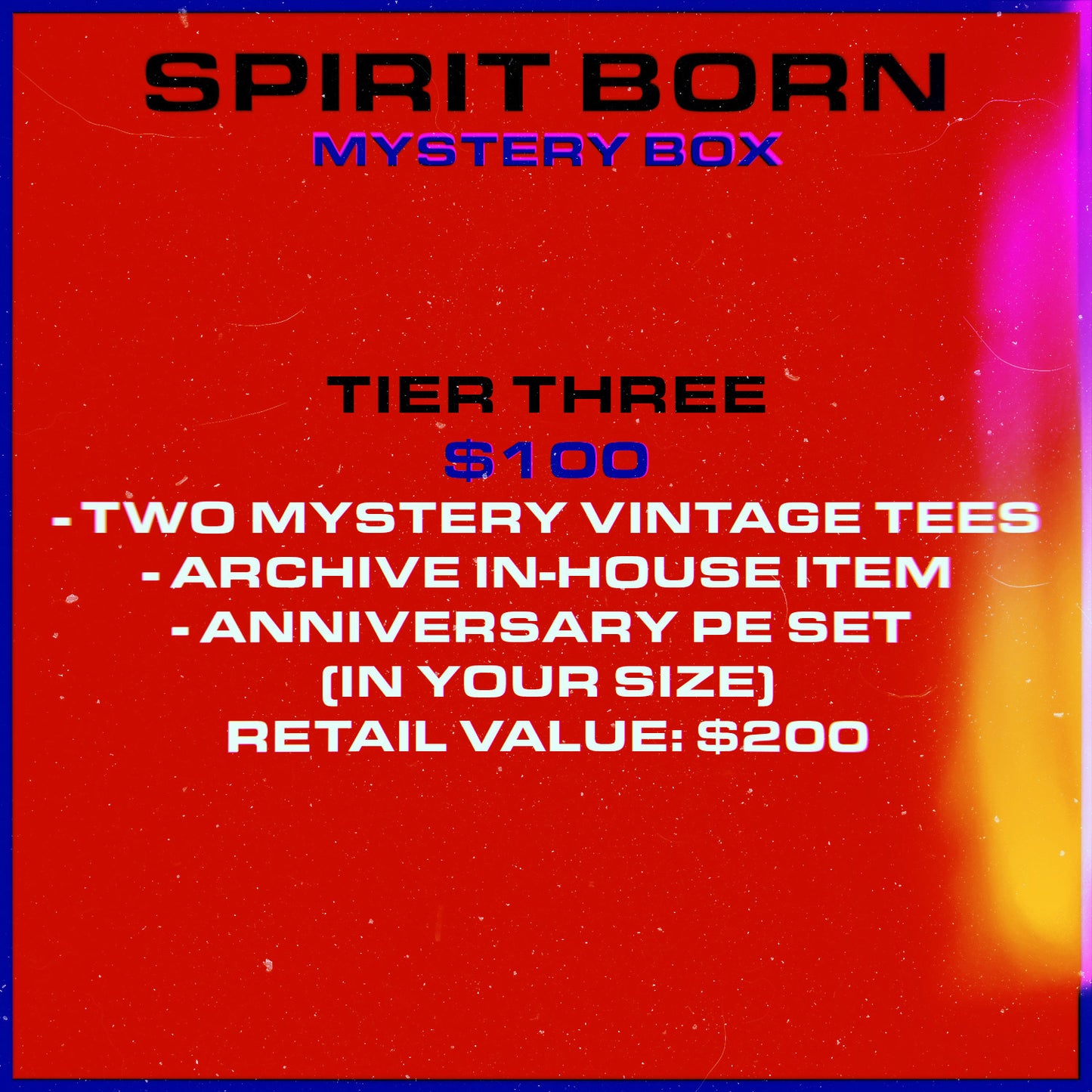 MYSTERY BOX TIER THREE